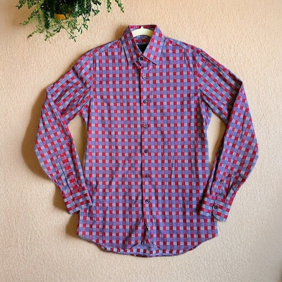 Prada Other - Prada Men’s Plaid Long-Sleeve Shirt